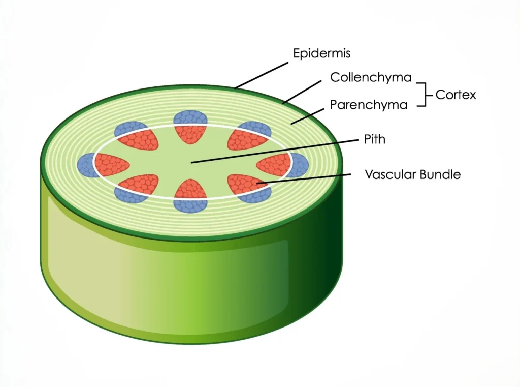 Dicot Stem Diagram Dicot Stem Diagram