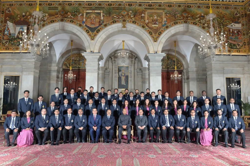 President Kovind addresses officer trainees of the 69th batch of Indian Revenue Service (IRS) (Customs and Central Excise) at Rashtrapati Bhavan President Kovind addresses officer trainees of the 69th batch of Indian Revenue Service (IRS) (Customs and Central Excise) at Rashtrapati Bhavan