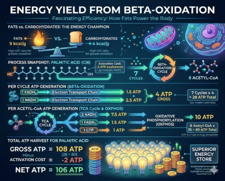 Energy Yield from Beta Oxidation