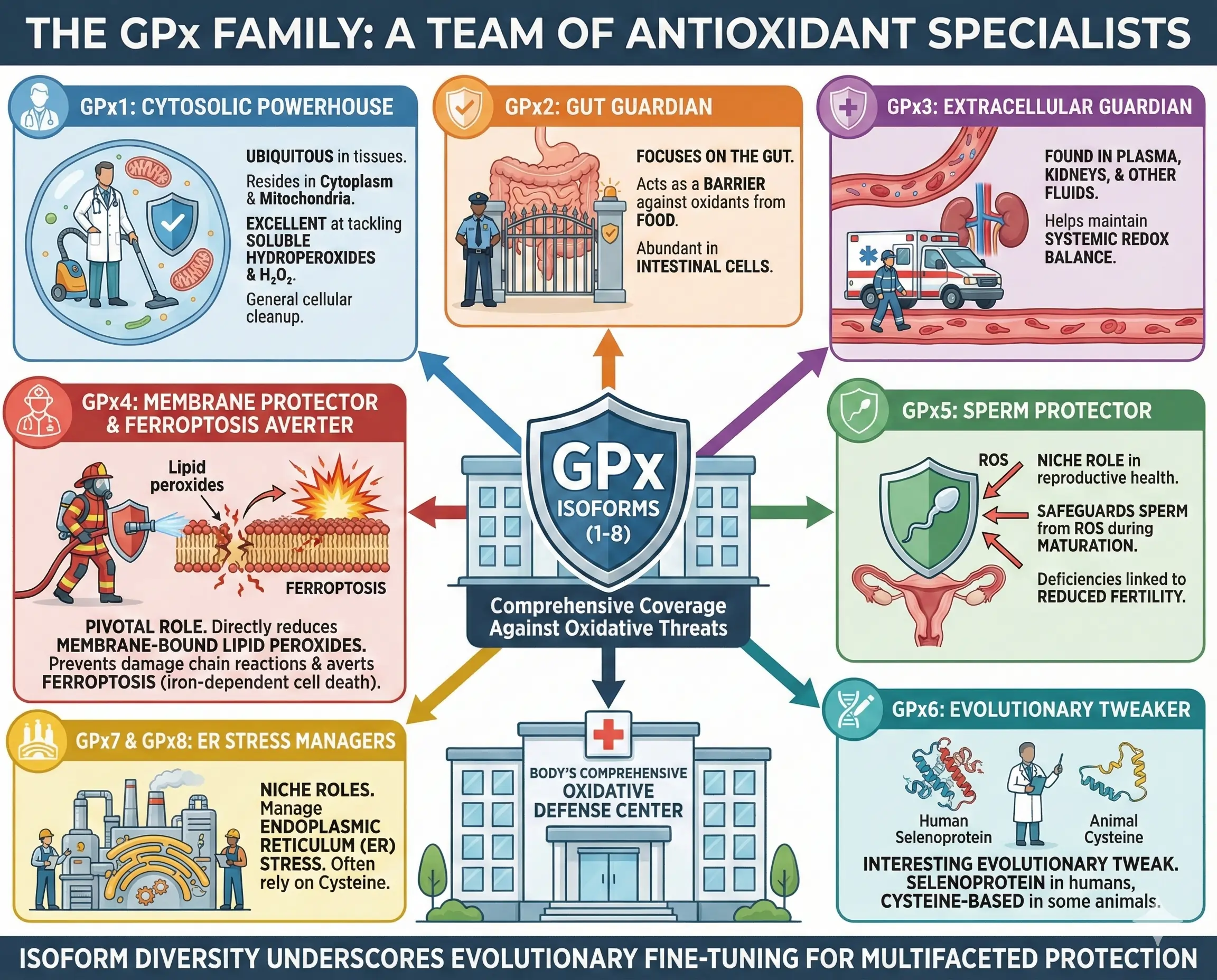 GPx Family and Its Diverse Isoforms GPx Family and Its Diverse Isoforms