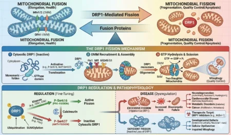 How Dynamin-Related Protein 1 Shapes Mitochondrial Dynamics, Health, and Disease