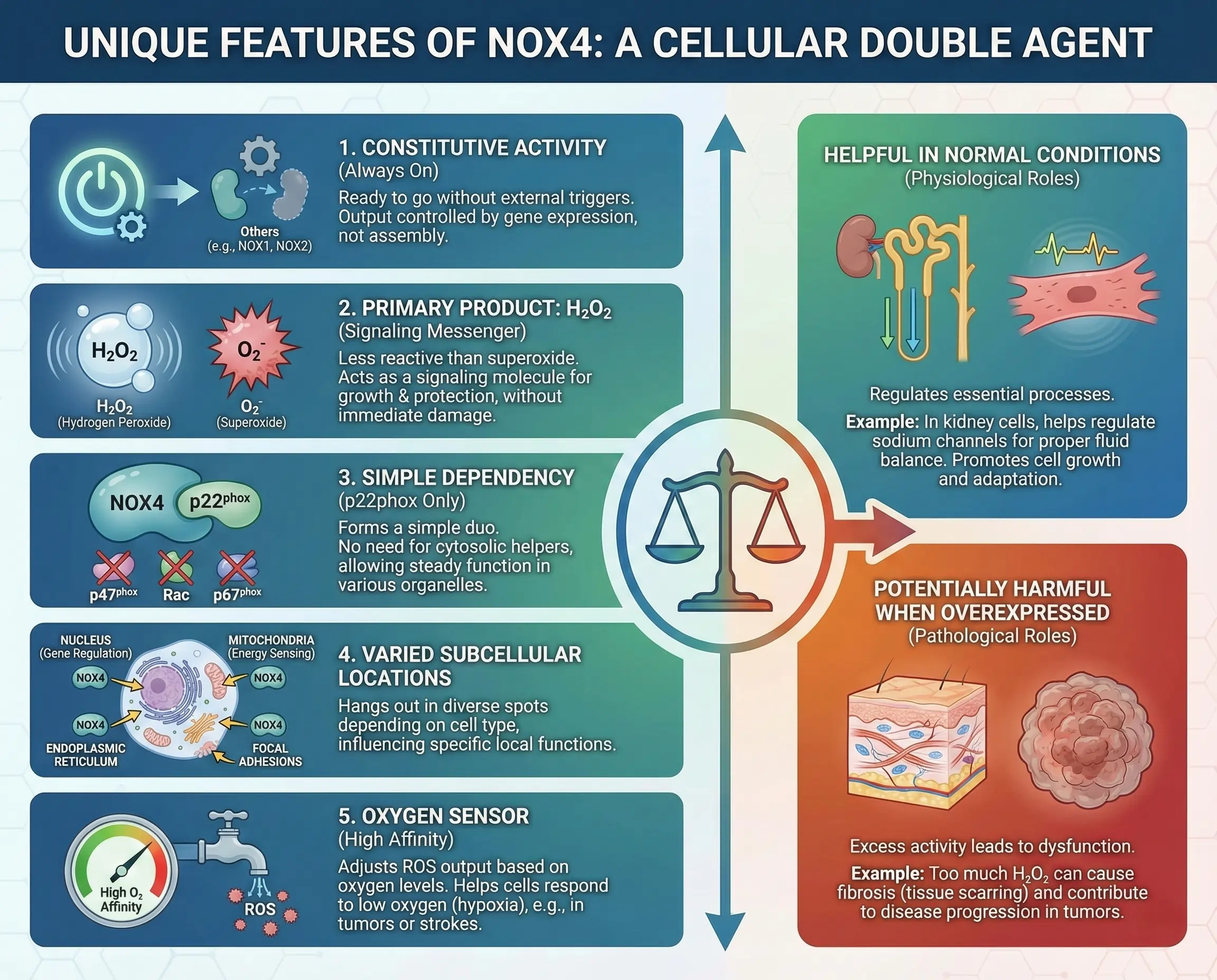 Unique Features of NOX4