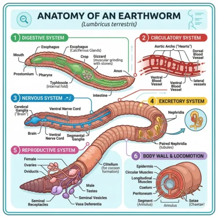 Anatomy of Earthworms