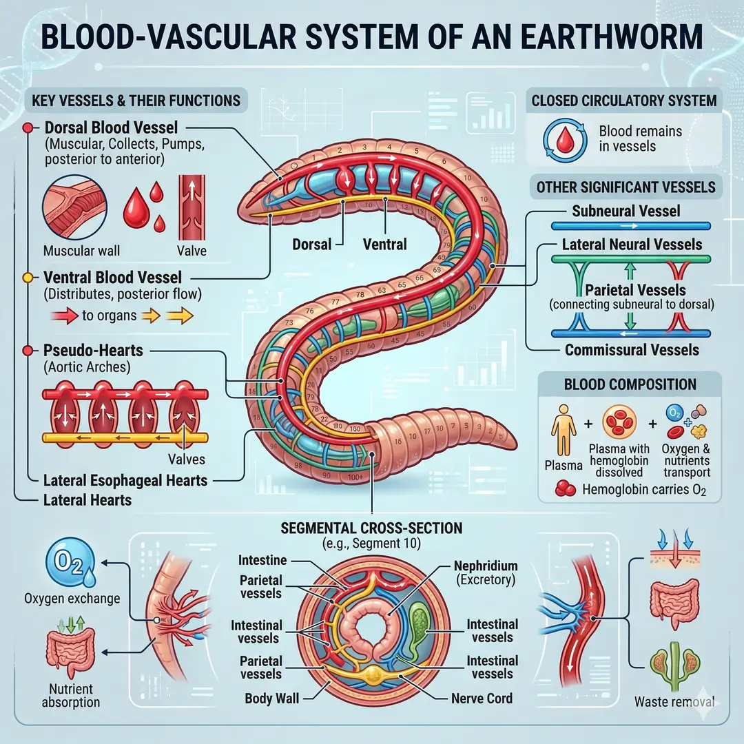 Blood-Vascular System of an Earthworm