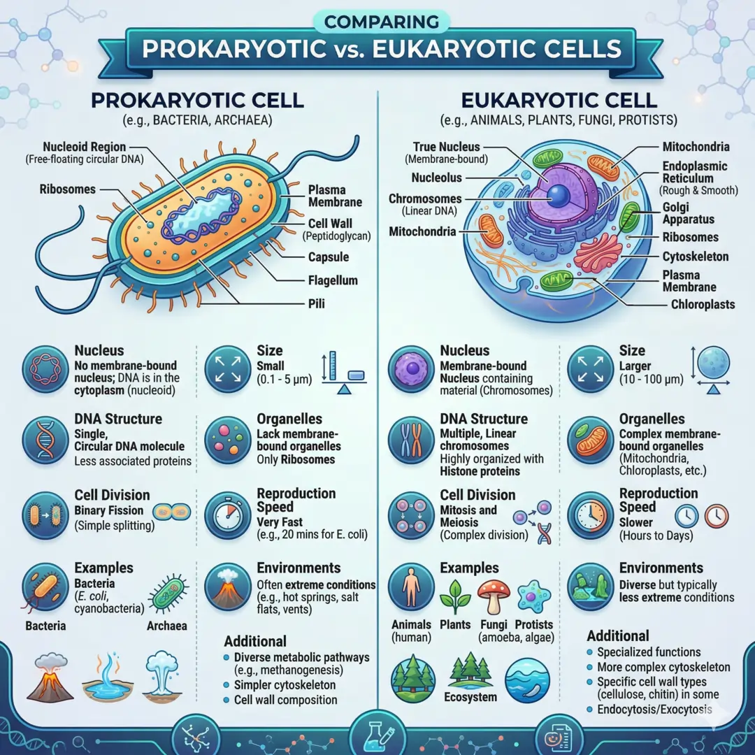 Comparing Prokaryotic Cell and Eukaryotic Cell