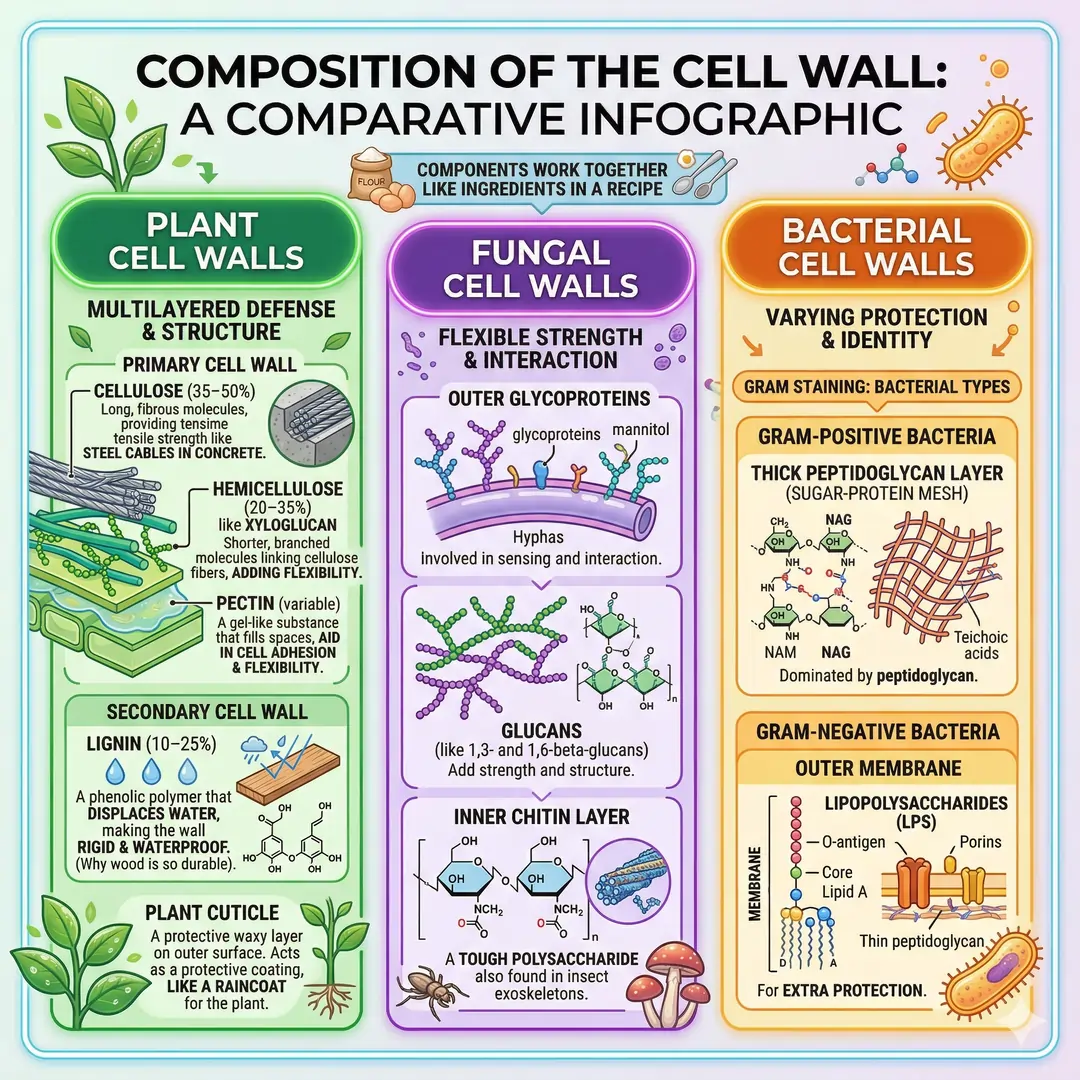 Composition of the Cell Wall