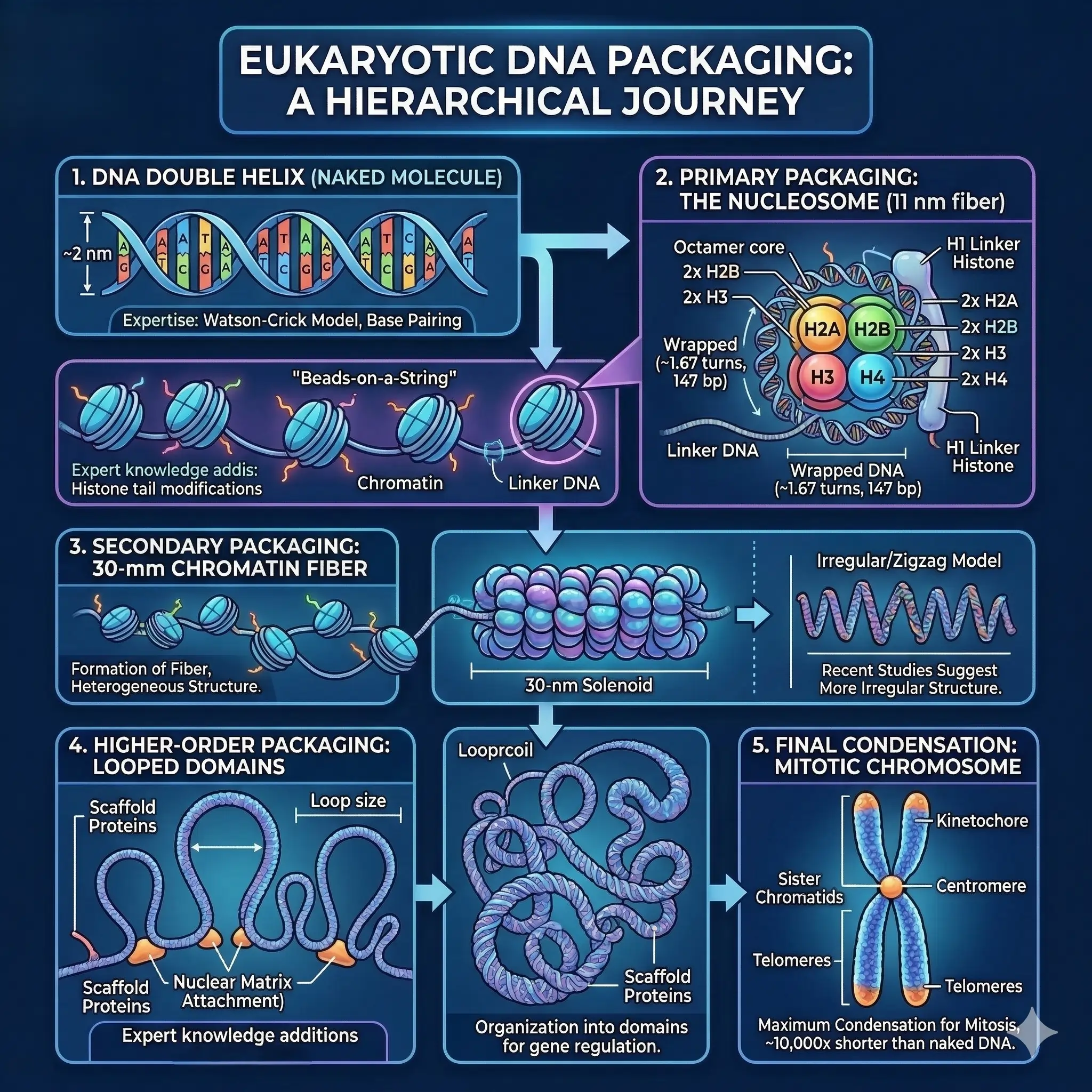 DNA Packaging in Eukaryotes