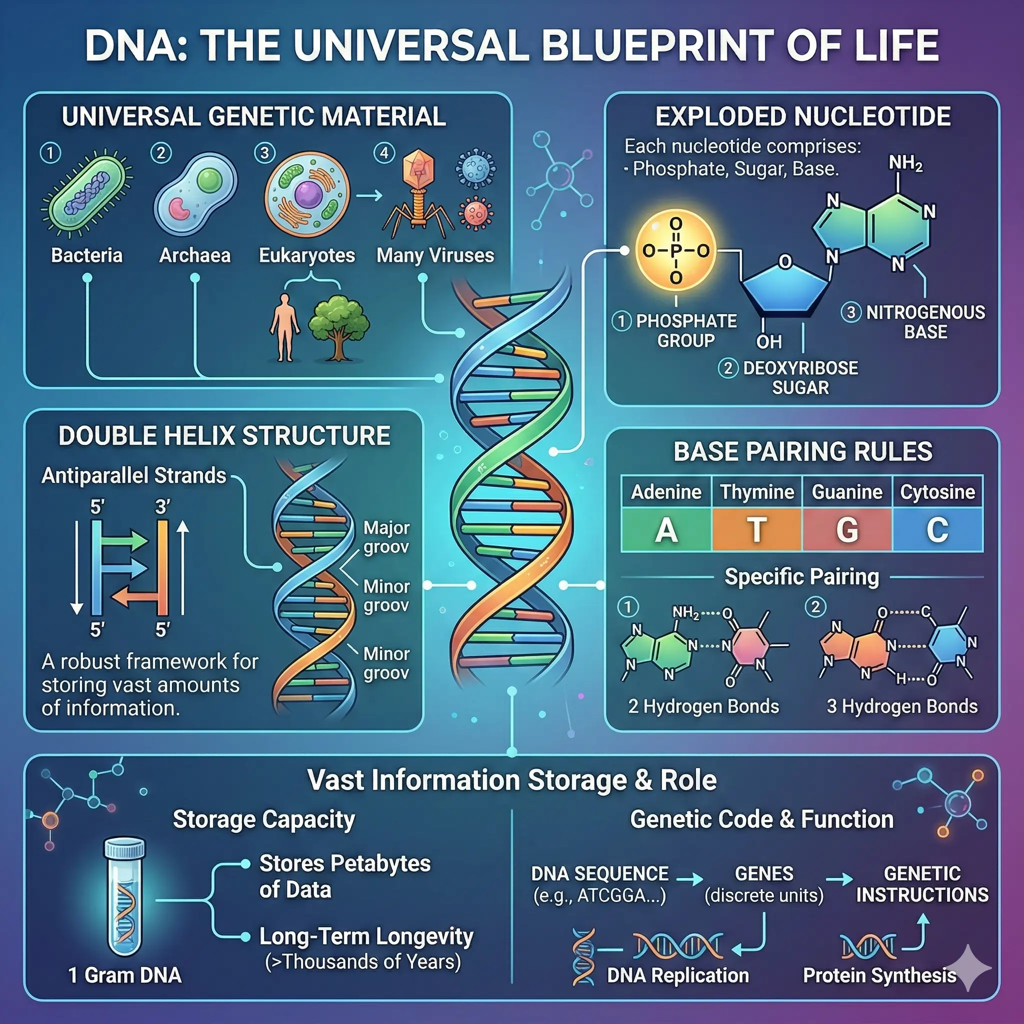 Essential Properties of Genetic Material DNA