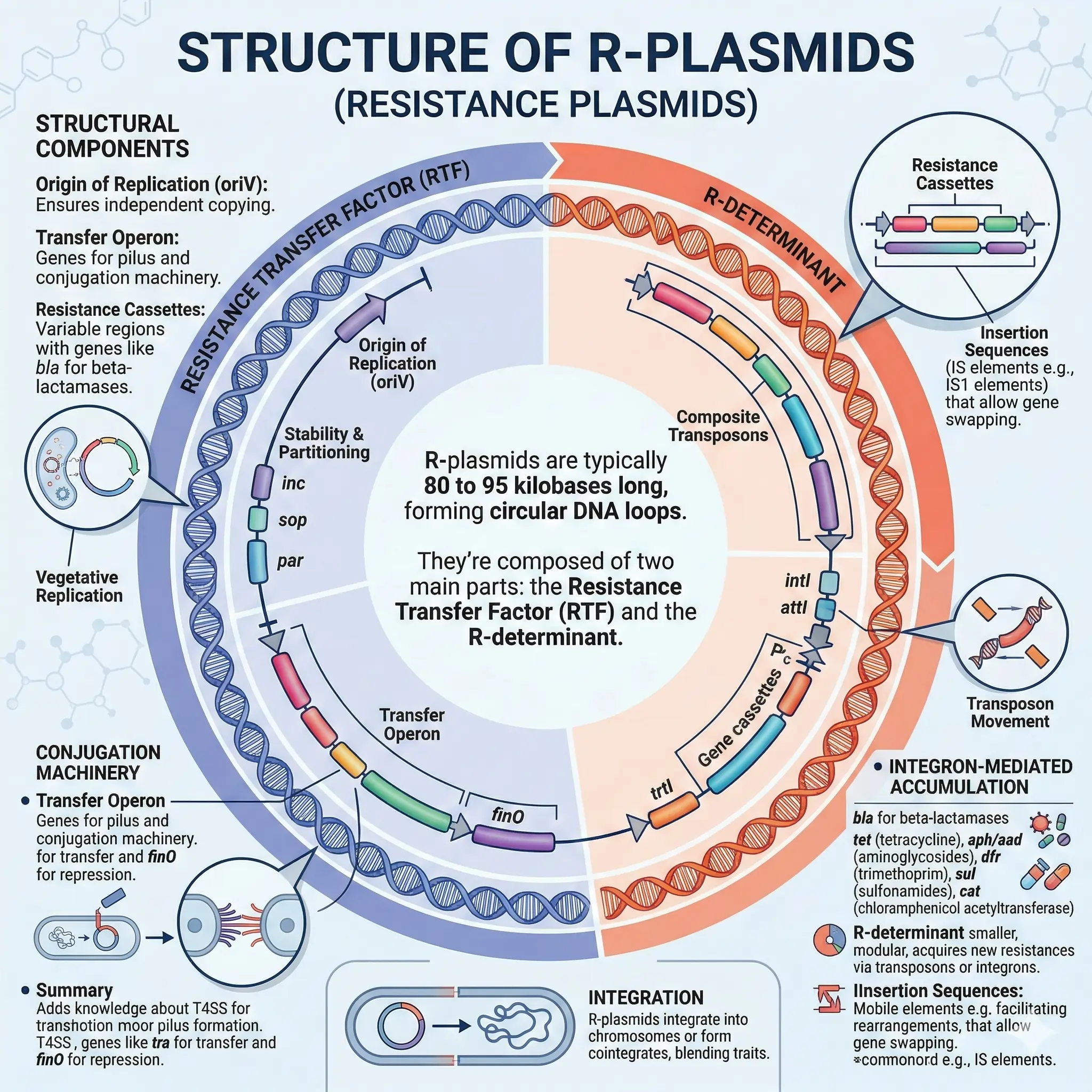 Delving into the Structure of Resistance Plasmids