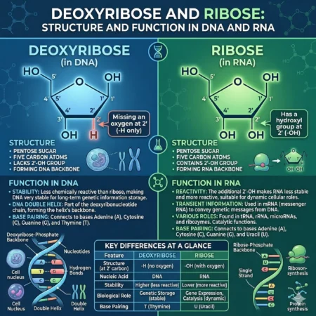 Deoxyribose and Ribose: Structure and Function in DNA and RNA