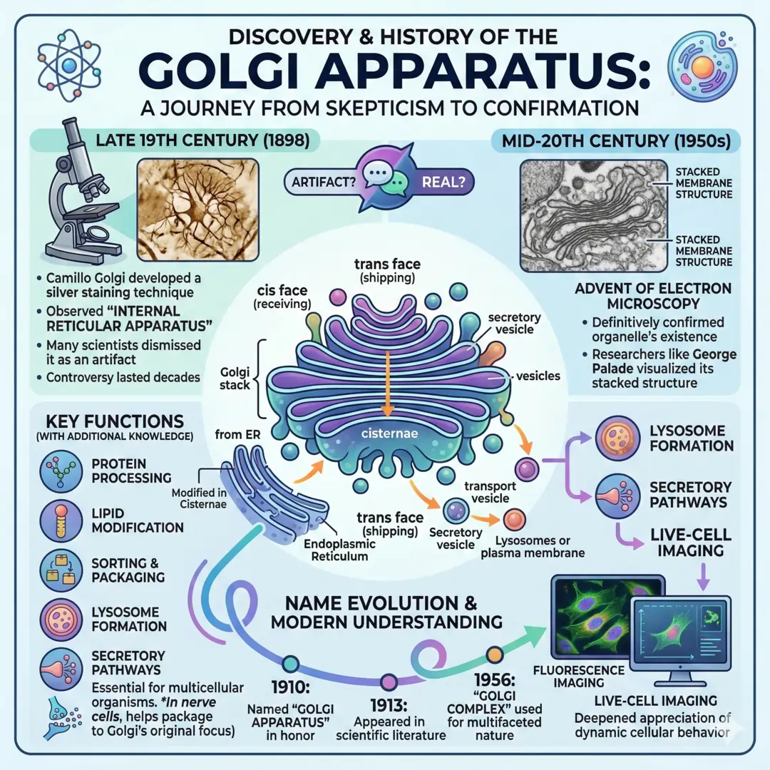 Discovery and History of the Golgi Apparatus Discovery and History of the Golgi Apparatus