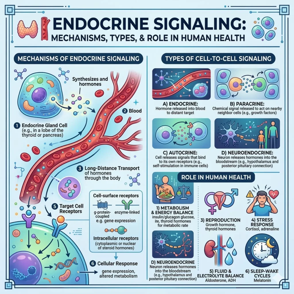 Endocrine Signaling: Mechanisms, Types, and Role in Human Health