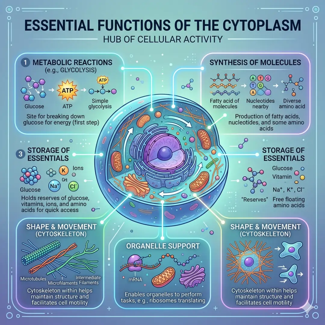 Essential Functions of the Cytoplasm Essential Functions of the Cytoplasm