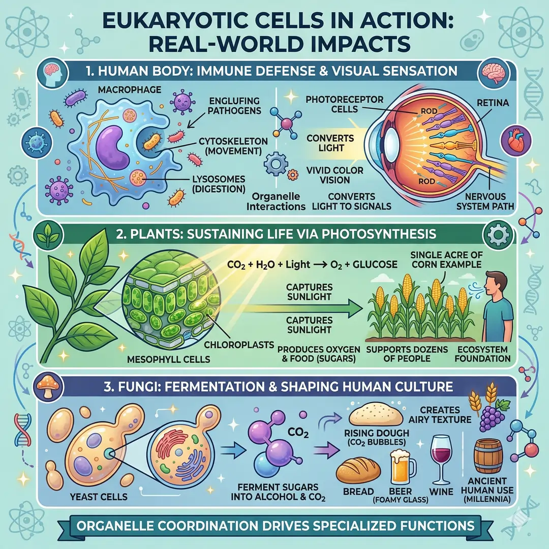 Eukaryotic Cells in Action