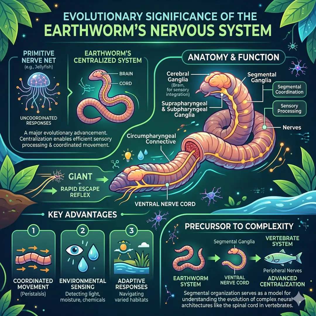Evolutionary Significance of the Earthworm’s Nervous System