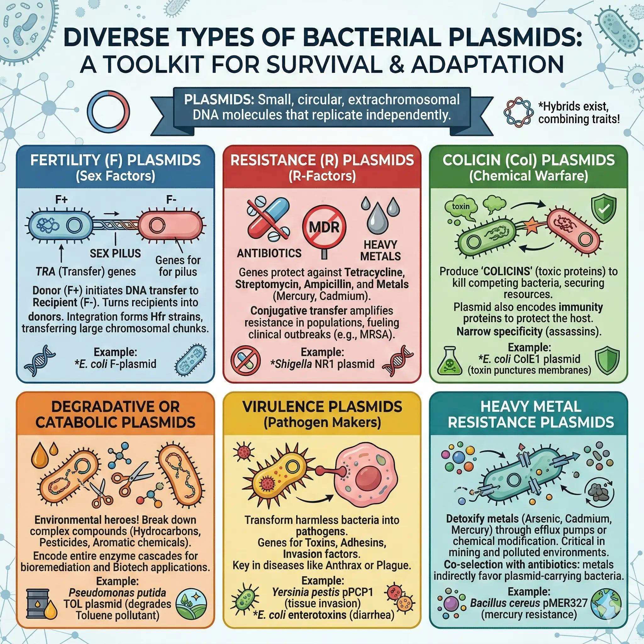 Exploring the Diverse Types of Plasmids in Bacteria