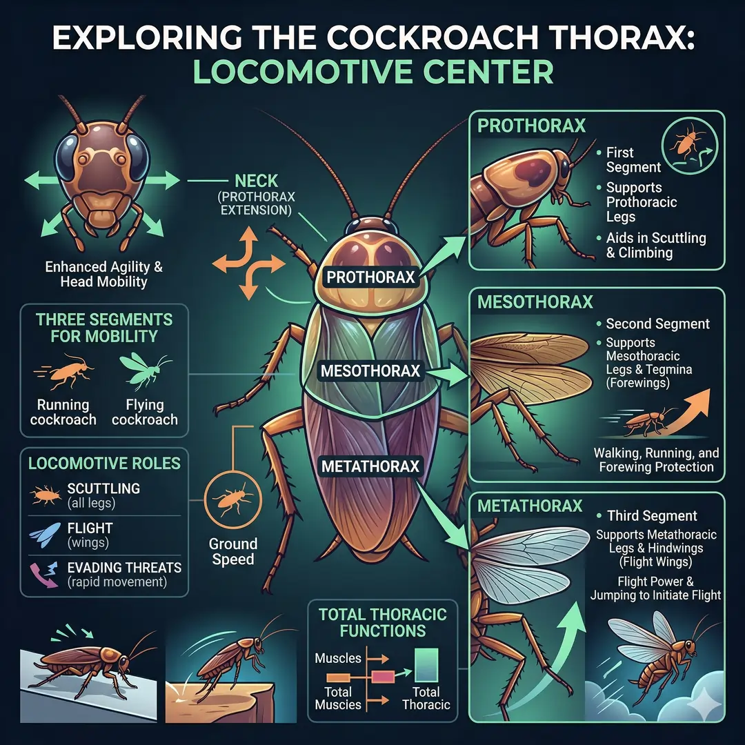 Exploring the cockroach thorax
