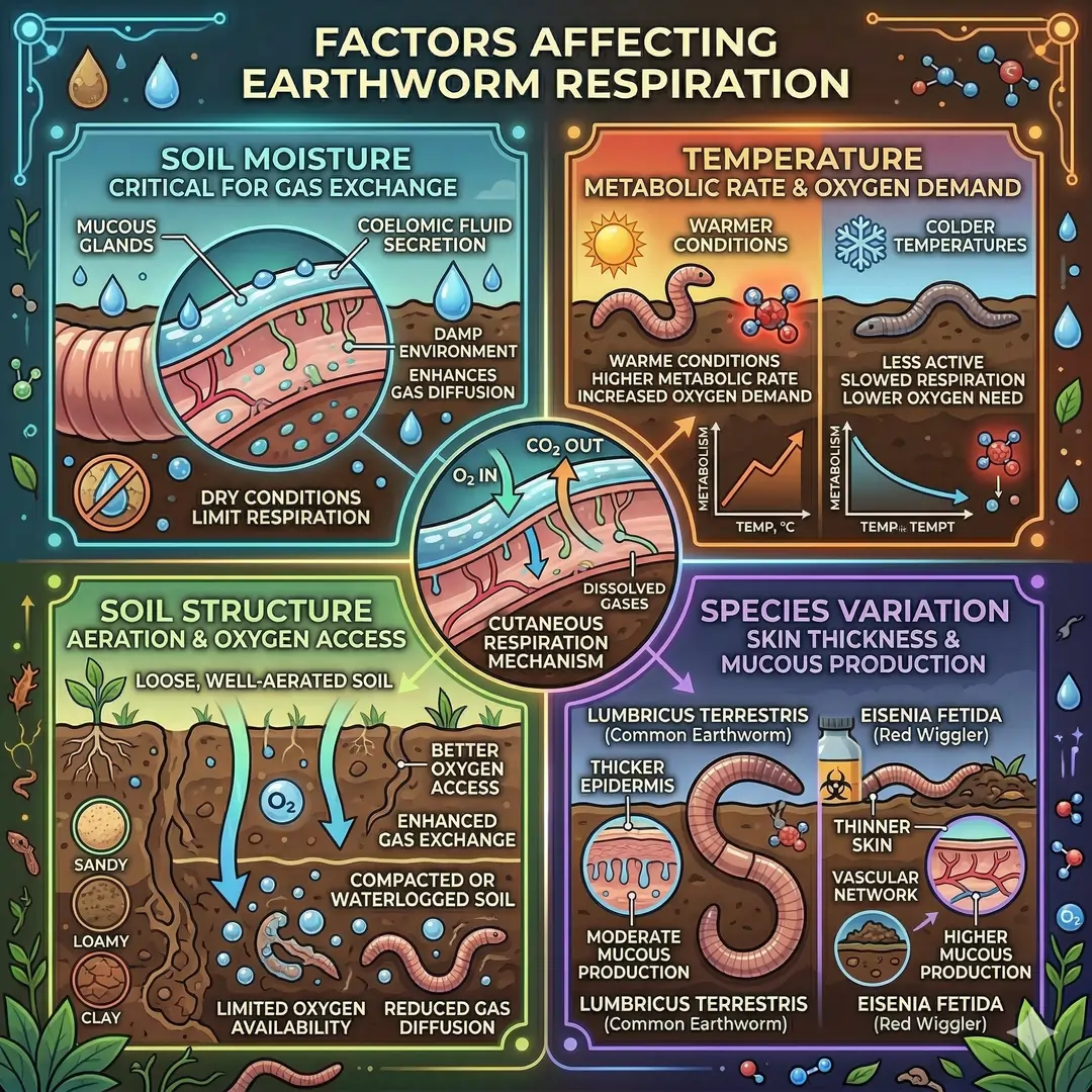Factors Affecting Earthworm Respiration Factors Affecting Earthworm Respiration