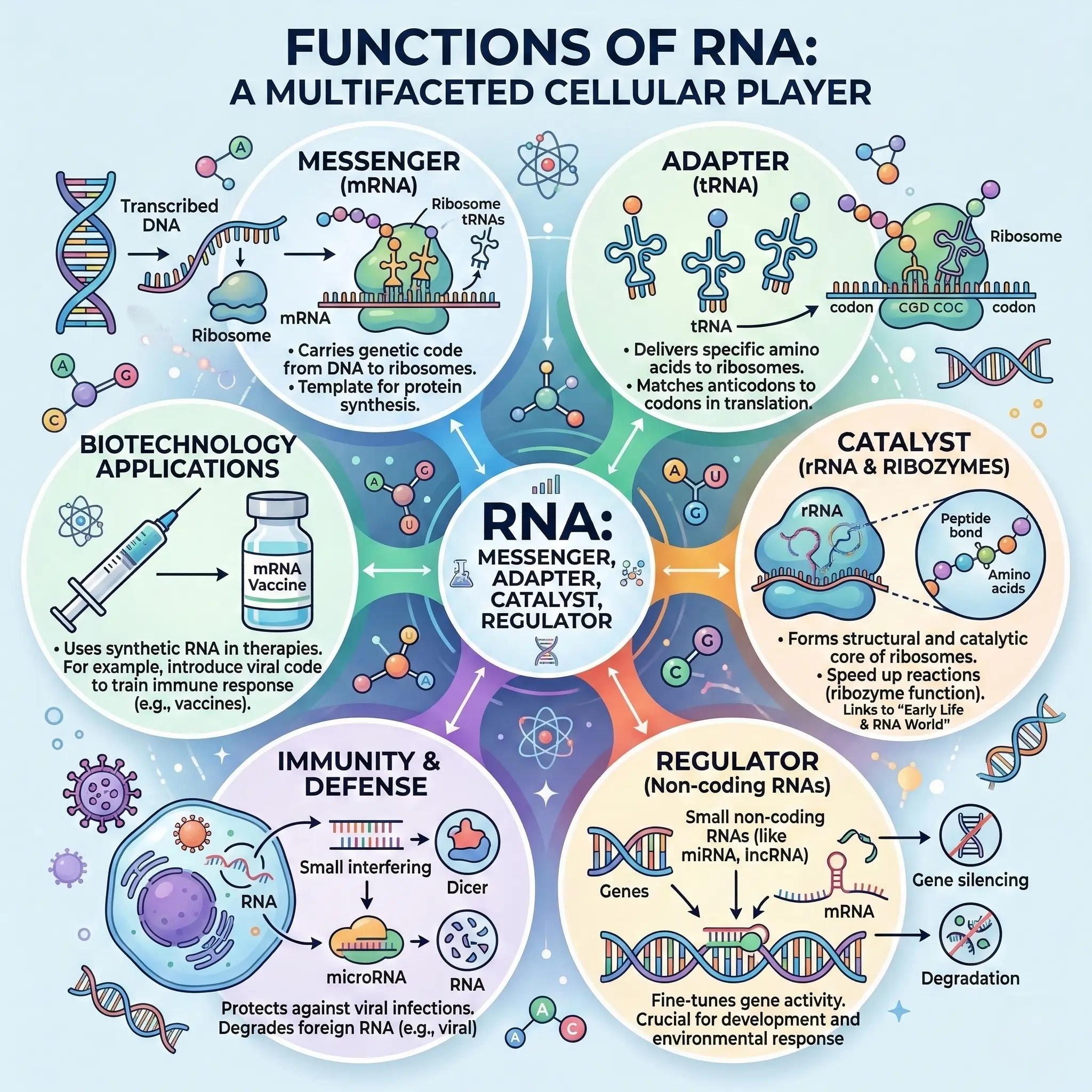 Functions of RNA Functions of RNA