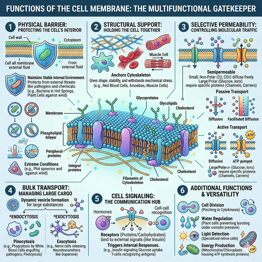 Functions of the Cell Membrane