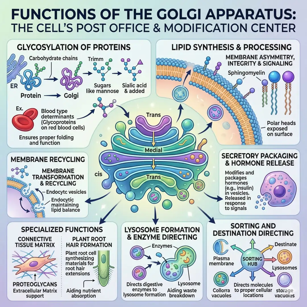 Functions of the Golgi Apparatus Functions of the Golgi Apparatus