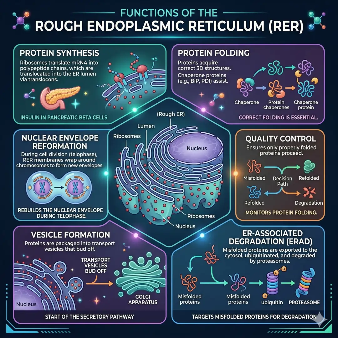 Functions of the Rough Endoplasmic Reticulum