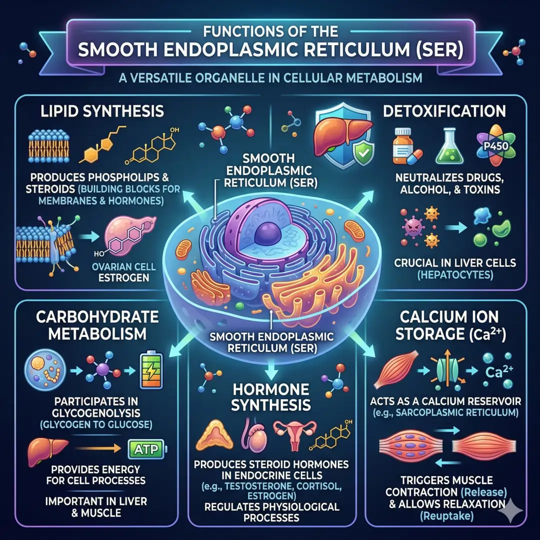 Functions of the Smooth Endoplasmic Reticulum