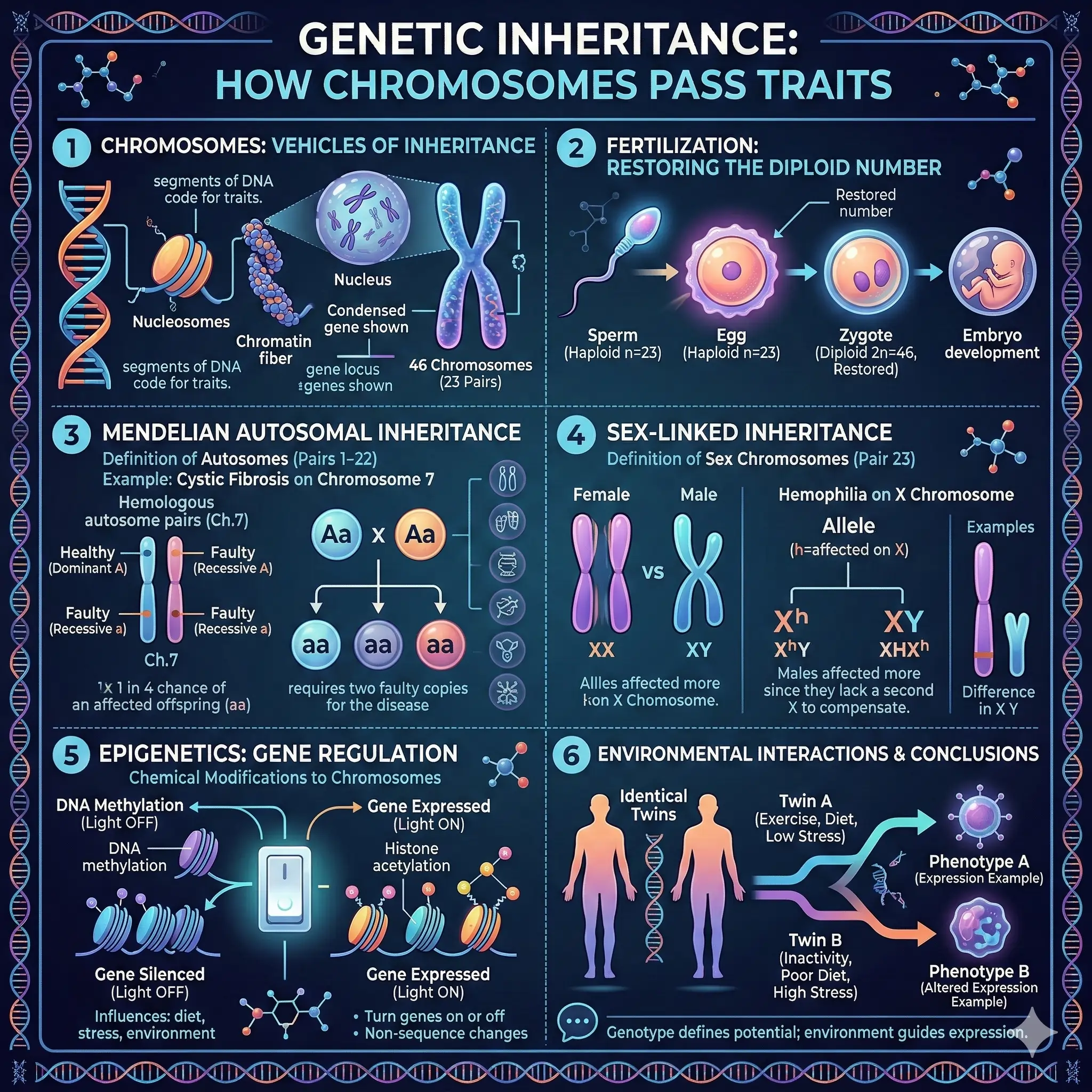 Genetic Inheritance: How Chromosomes Pass Traits