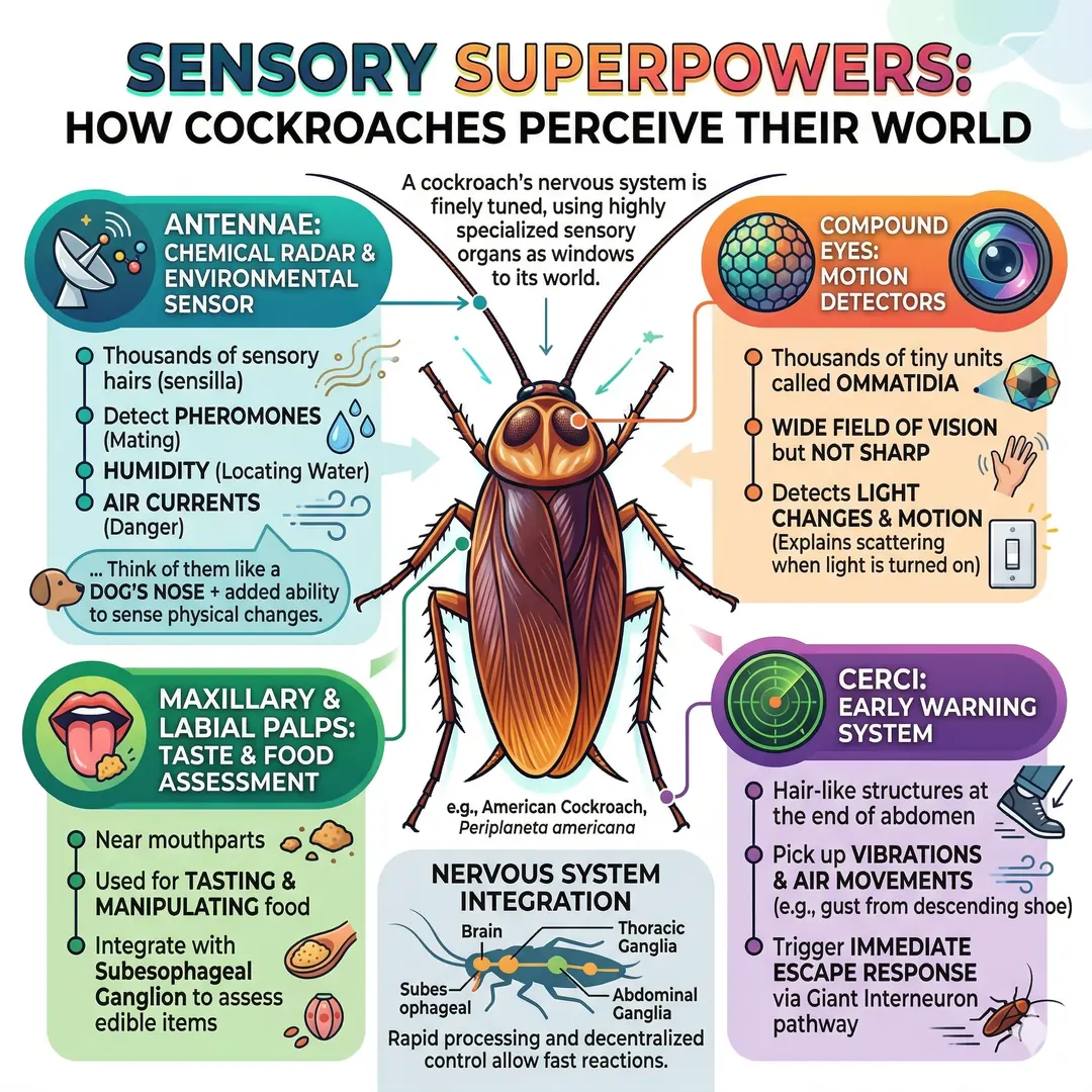 How Cockroaches Perceive Their World