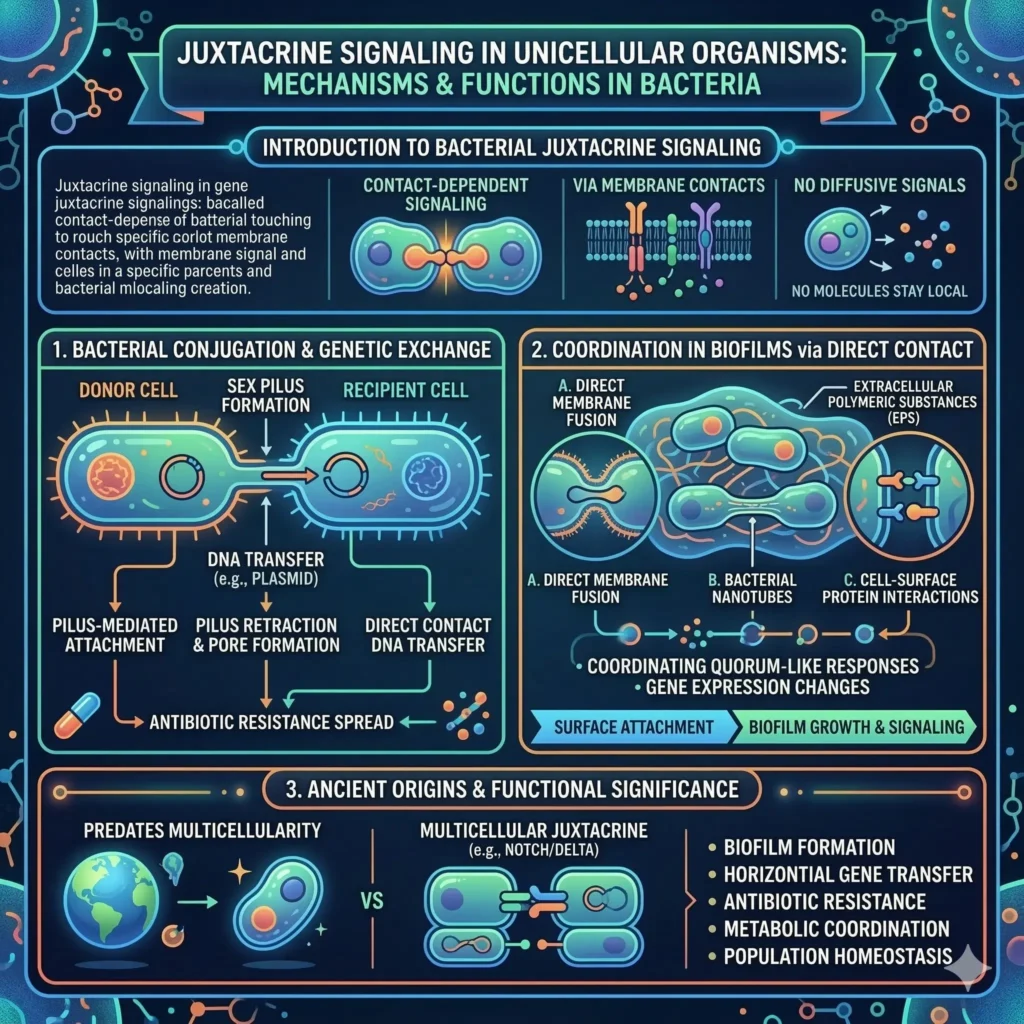 Juxtacrine Signaling in Unicellular Organisms Like Bacteria Juxtacrine Signaling in Unicellular Organisms Like Bacteria