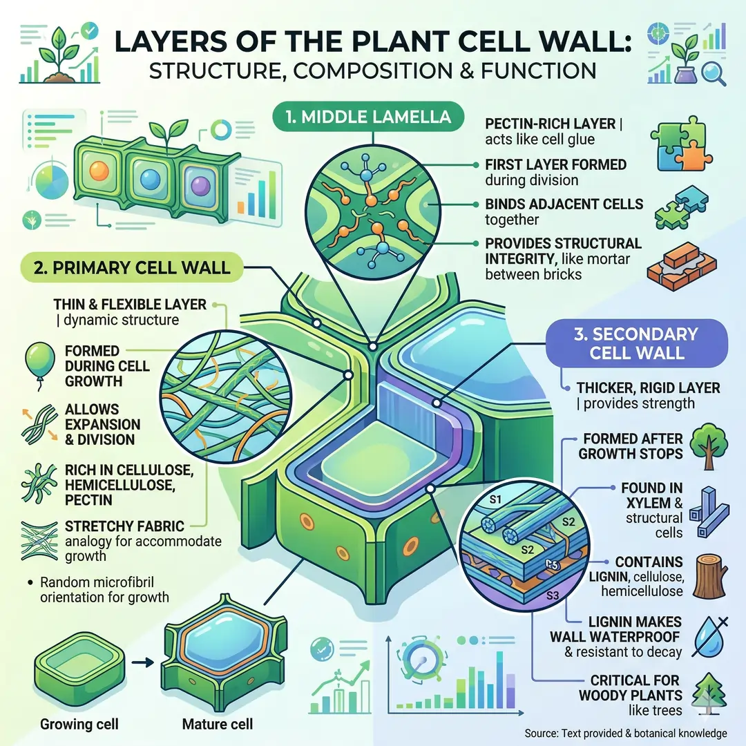 Layers of the Plant Cell Wall