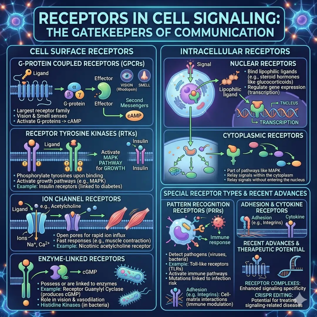 Receptors in Cell Signaling