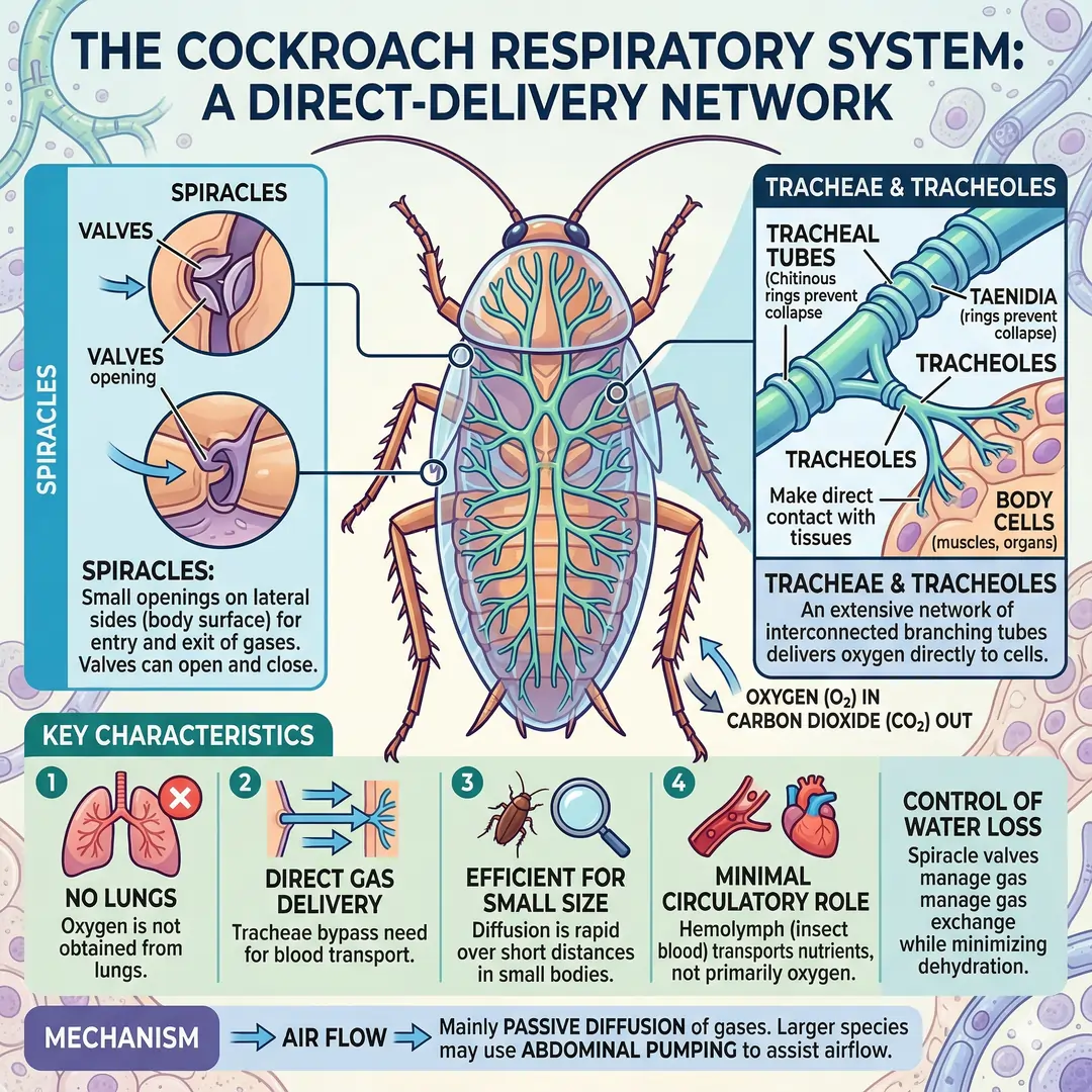The Basics of the Cockroach Respiratory System