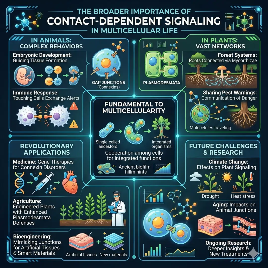 The Broader Importance of Contact-Dependent Signaling in Multicellular Life