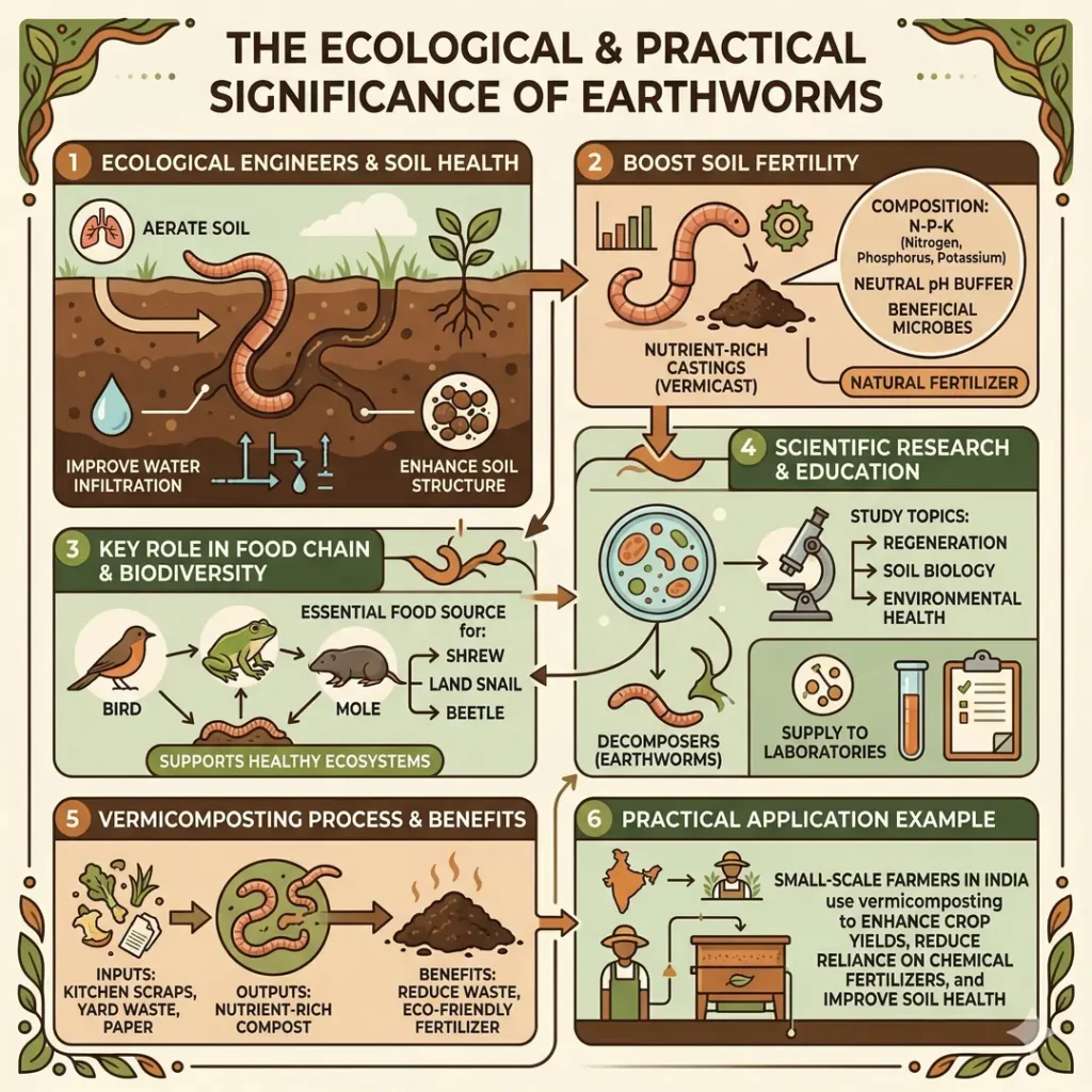 The Ecological and Practical Significance of Earthworms