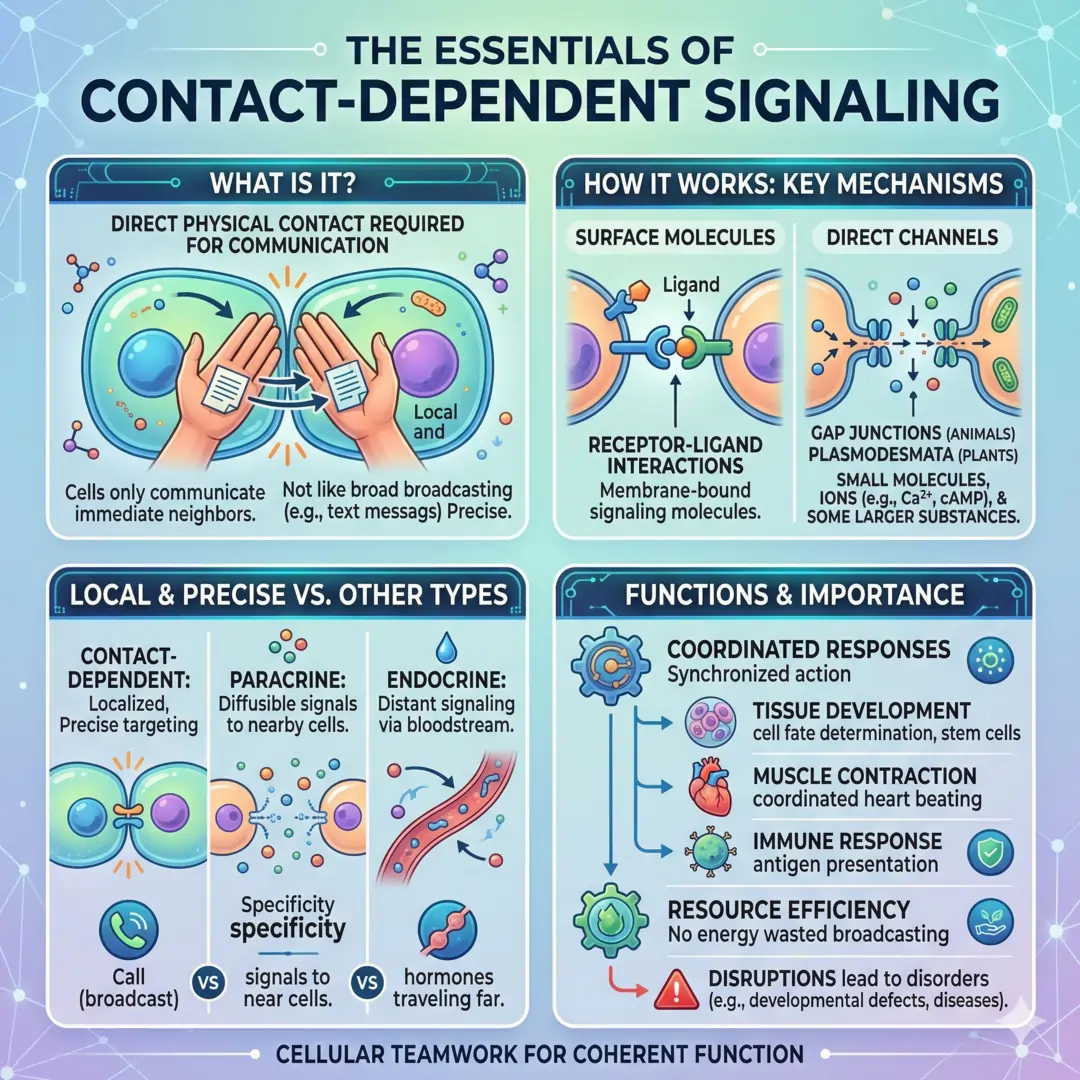 The Essentials of Contact-Dependent Signaling