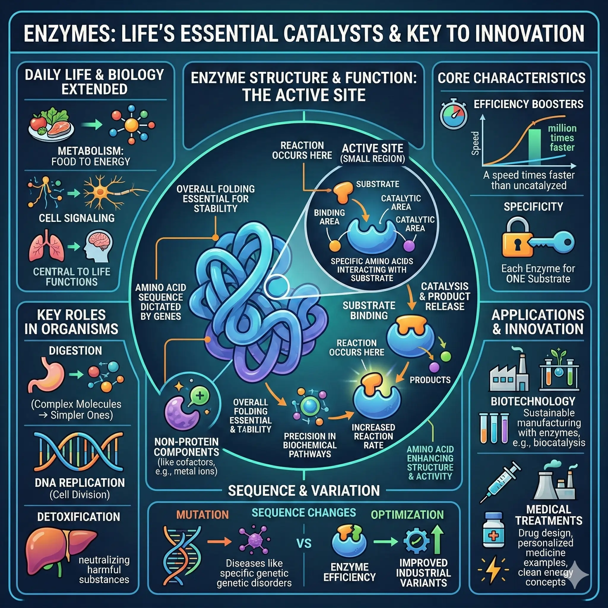 The Intricate Structure of Enzymes