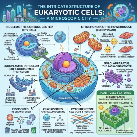 The Intricate Structure of Eukaryotic Cell
