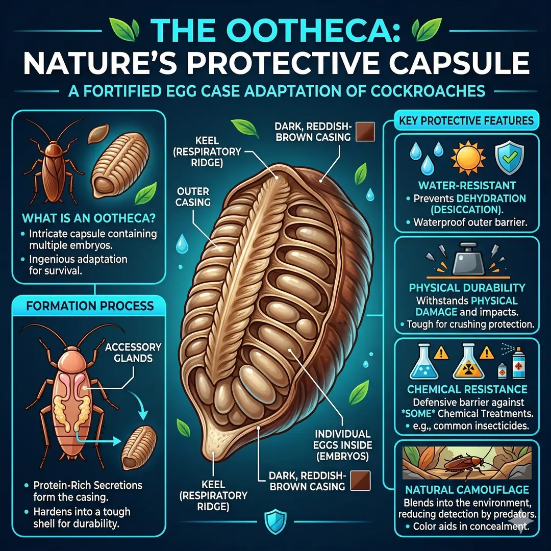 The Ootheca: A Fortified Egg Case Adaptation of Cockroaches