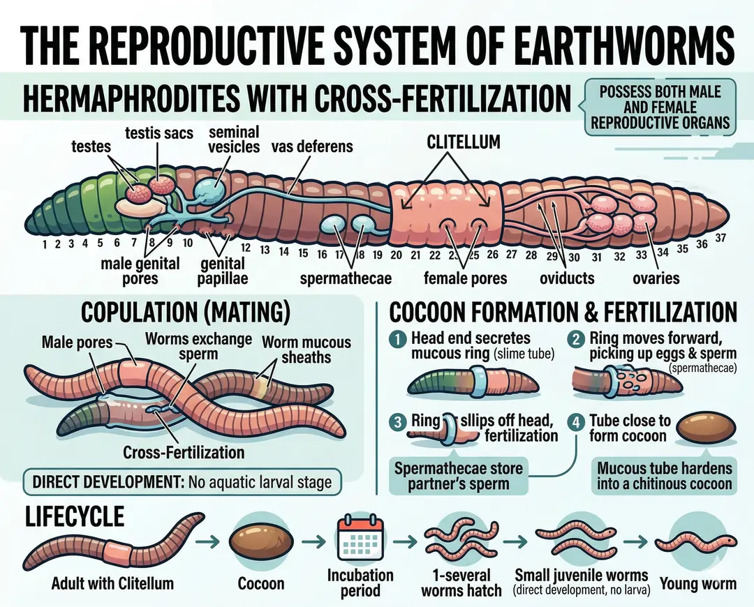 The Reproductive System of Earthworms The Reproductive System of Earthworms