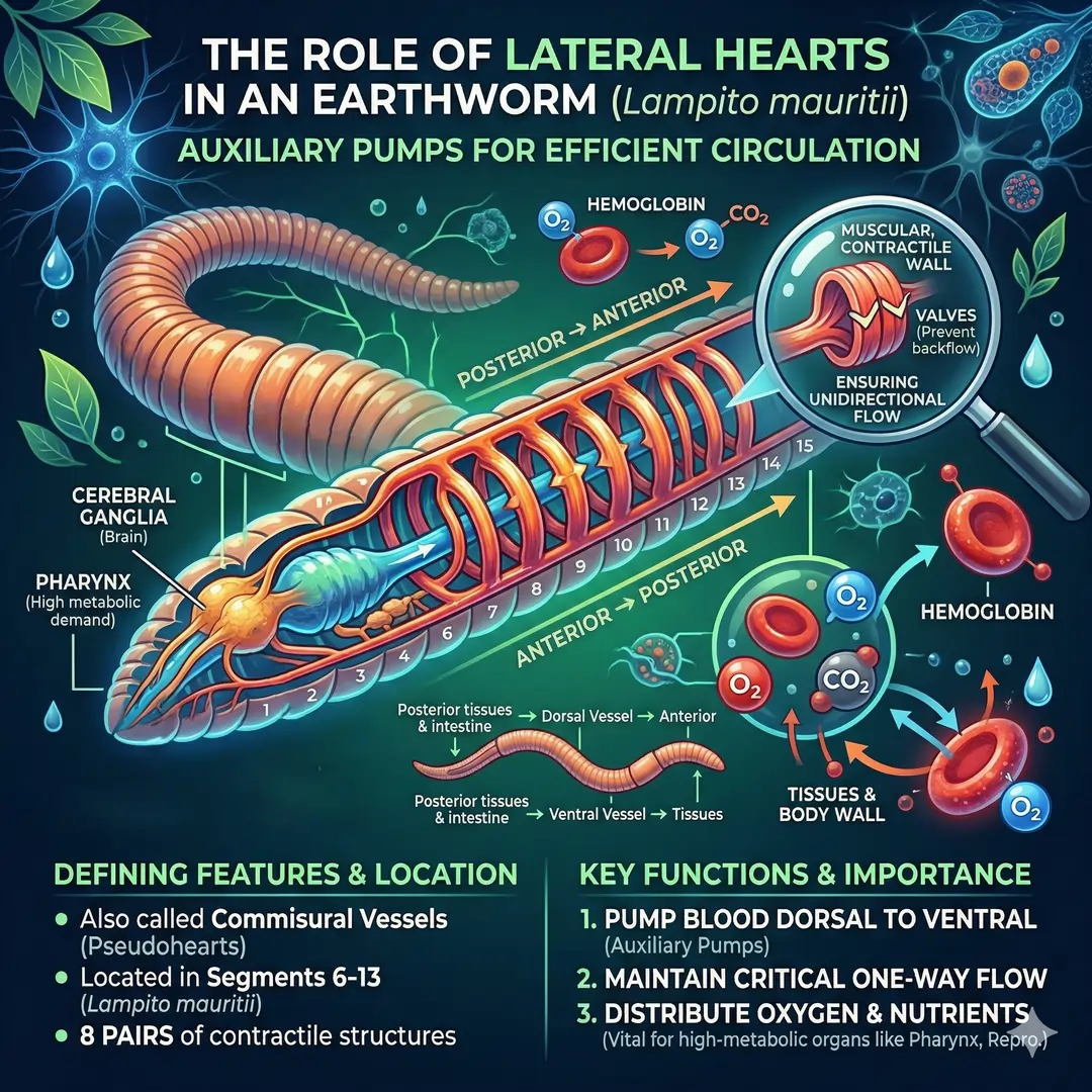 The Role of Lateral Hearts in an Earthworms The Role of Lateral Hearts in an Earthworms