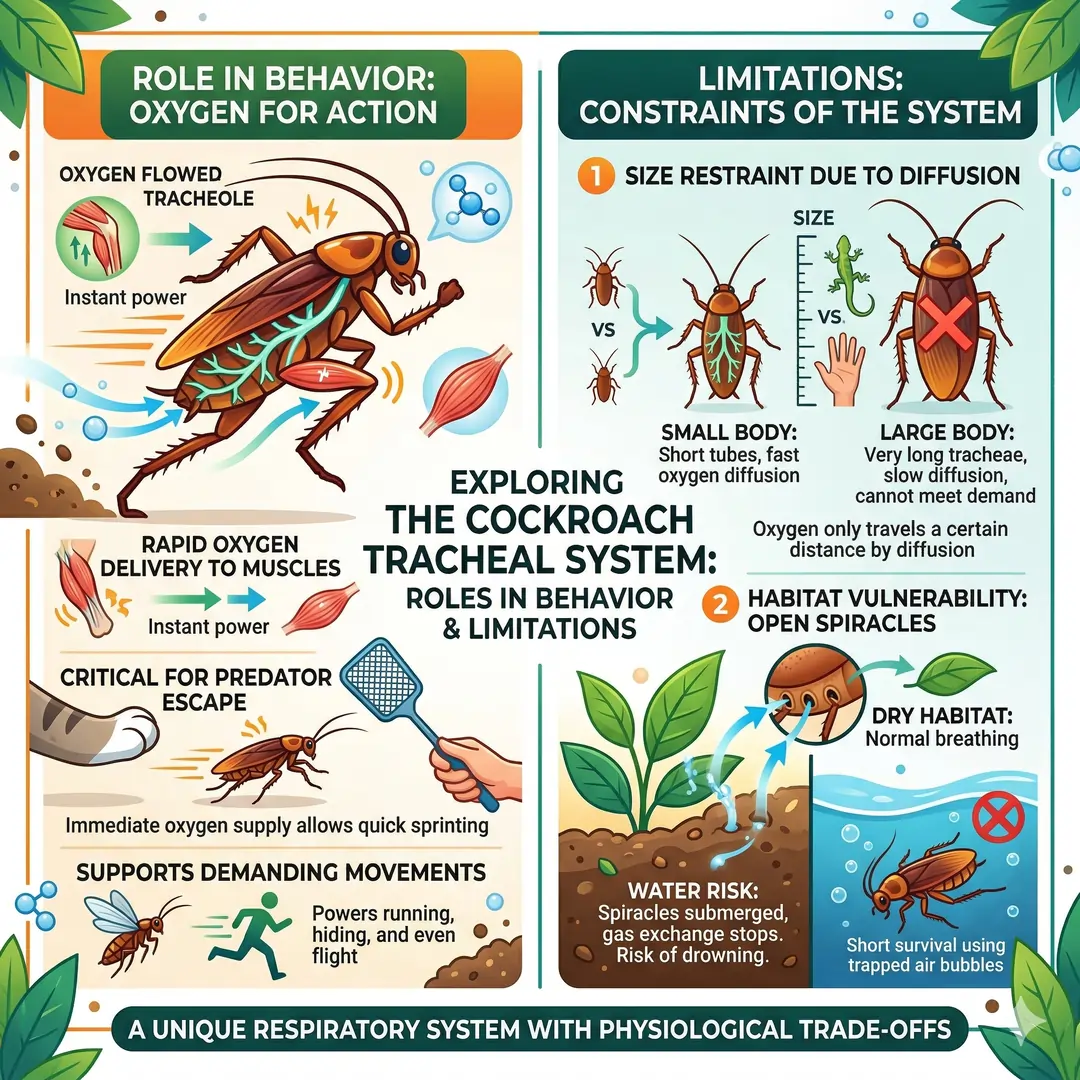 Roles and Limitations of the Tracheal System in Cockroach Behavior