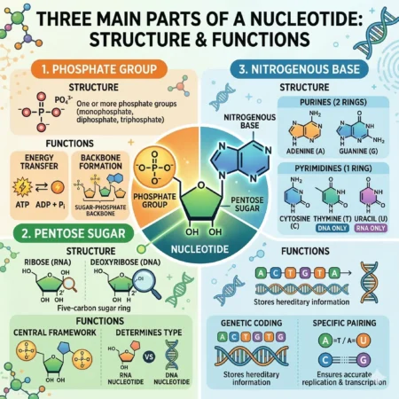 Three Main Parts of a Nucleotide