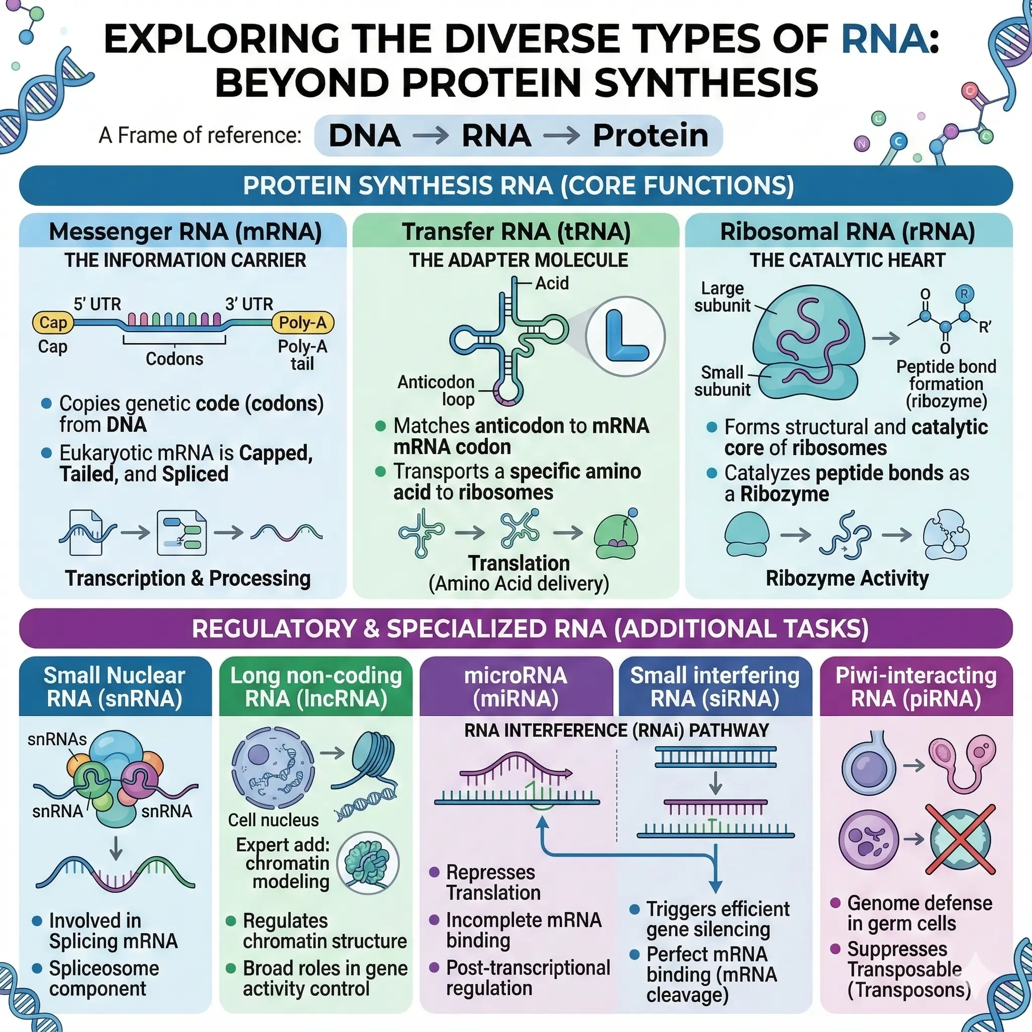 Types of RNA Types of RNA