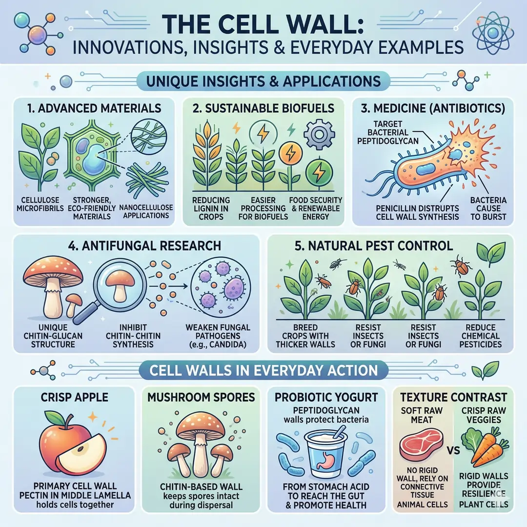 Unique Insights and Real-World Applications and The Cell Wall in Everyday Action