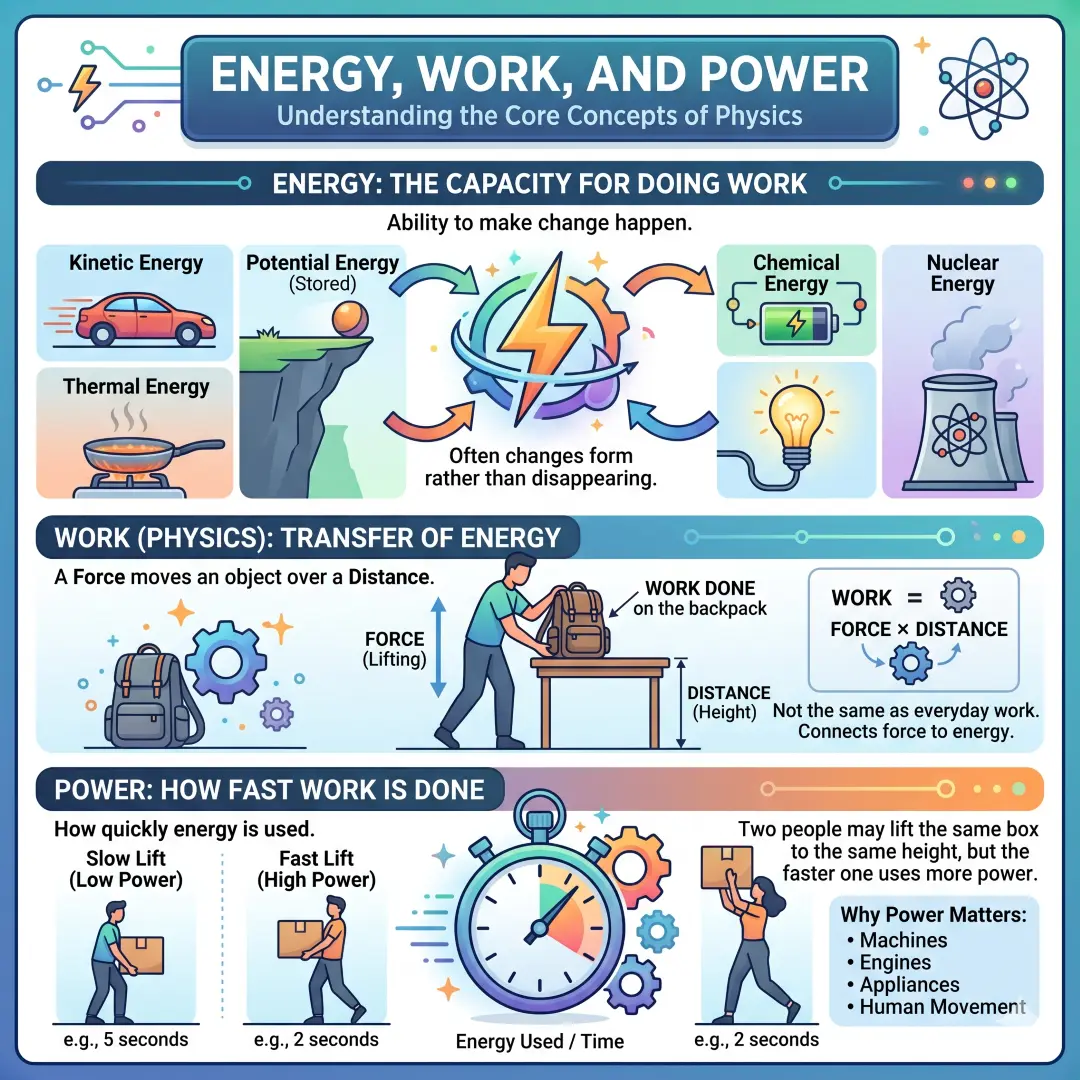 Energy, Work, and Power Energy, Work, and Power