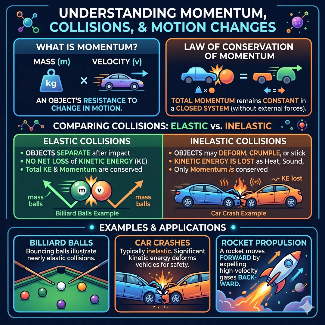 Momentum, Collisions, and Motion Changes