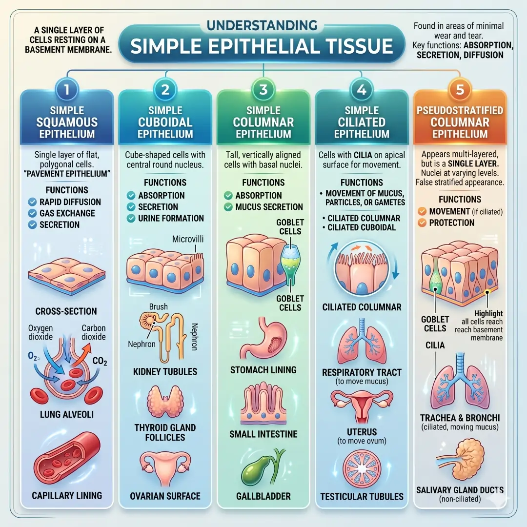 Simple Epithelial Tissue