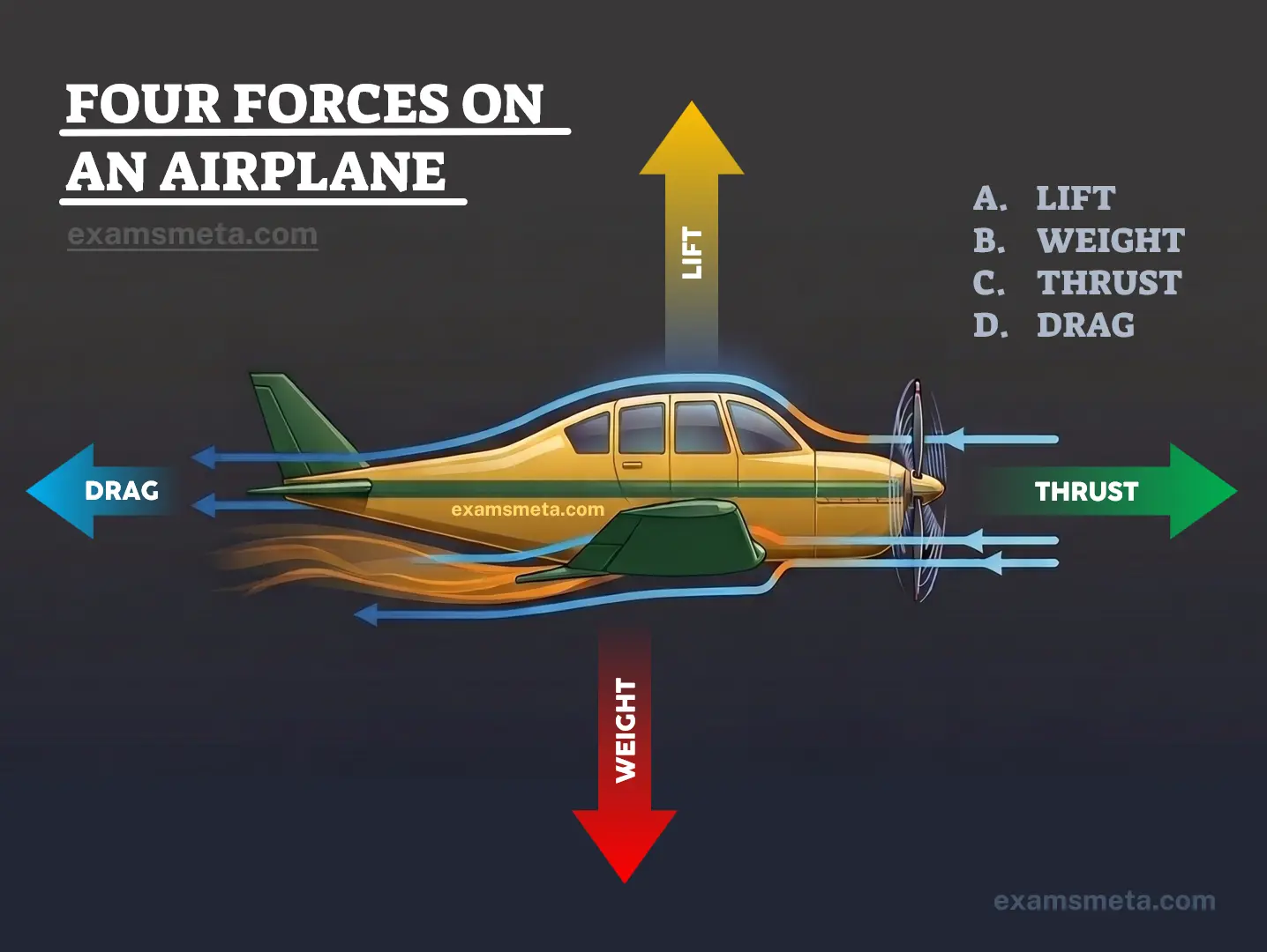 Four Forces on an Airplane Four Forces on an Airplane