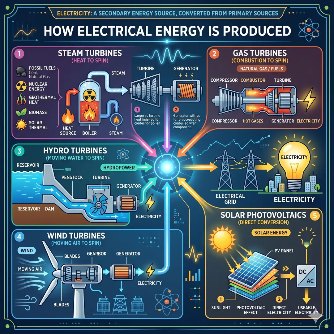 How Electrical Energy Is Produced